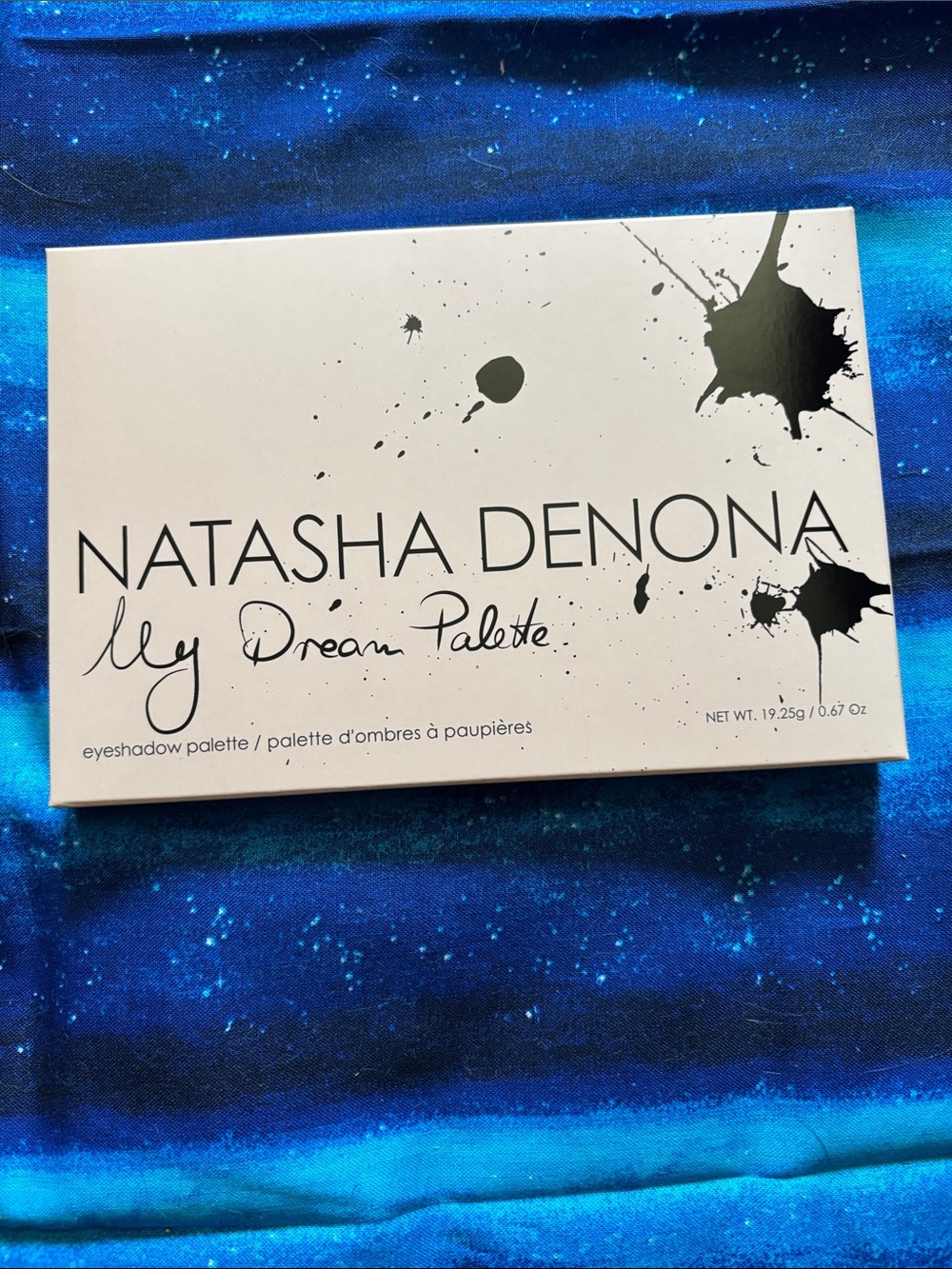 Natasha Denona My Dream Palette - White with Black Ink Splatter